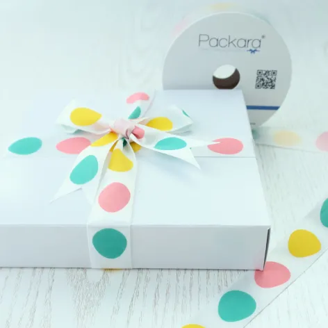 Easter Eggs Ribbon - 25m reel